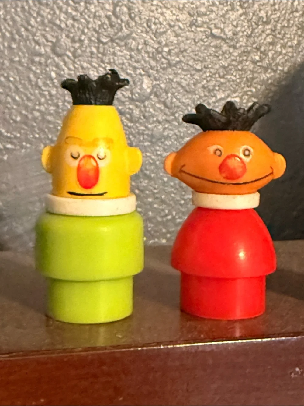 Vintage Little People Bert Ernie Count Dracula & Lucky 1970’s VTG Lot
